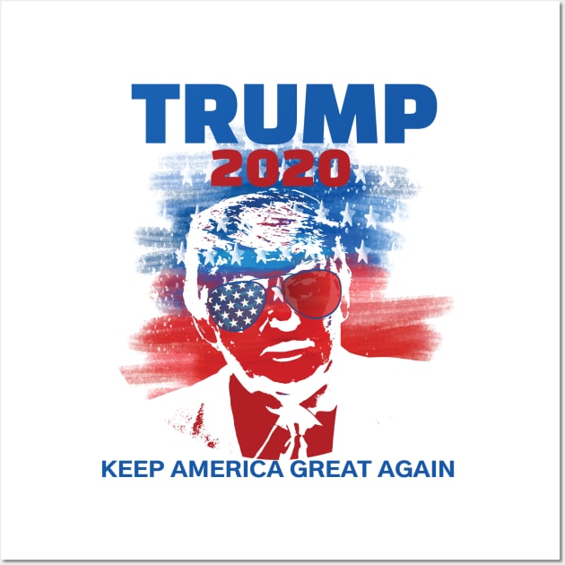 Trump Keep America Great Again short Sleeve T-Shirt 2020 Election Republican POTUS Tee T-Shirt Wall Art by Meryarts